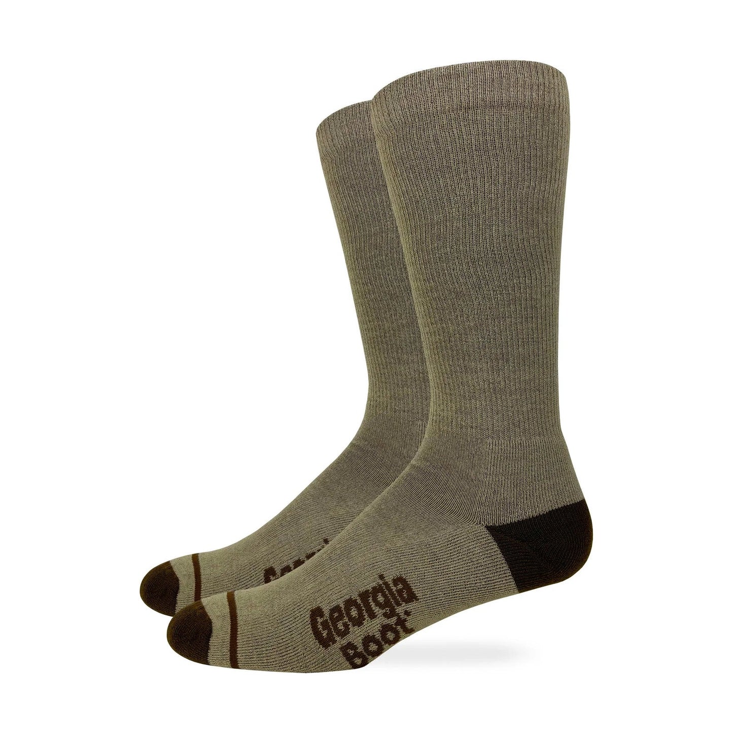 Khaki ULTRA-DRI Lightweight Crew Sock - 2 Pack