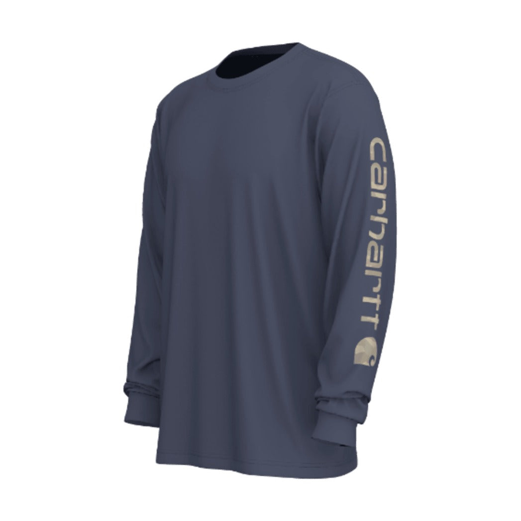 Loose Fit Heavyweight Long-sleeve Logo Sleeve Graphic T-shirt
