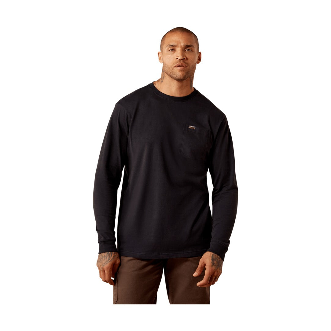 Rebar Cotton Strong Eagle Skull Long Sleeve T-Shirt