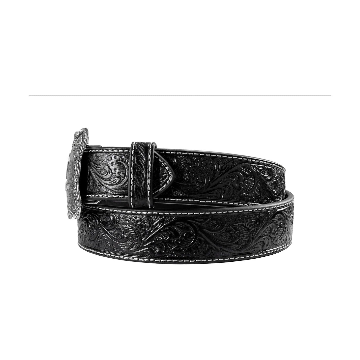 Ariat 1 1/2in Embossed Plate Buckle Belt