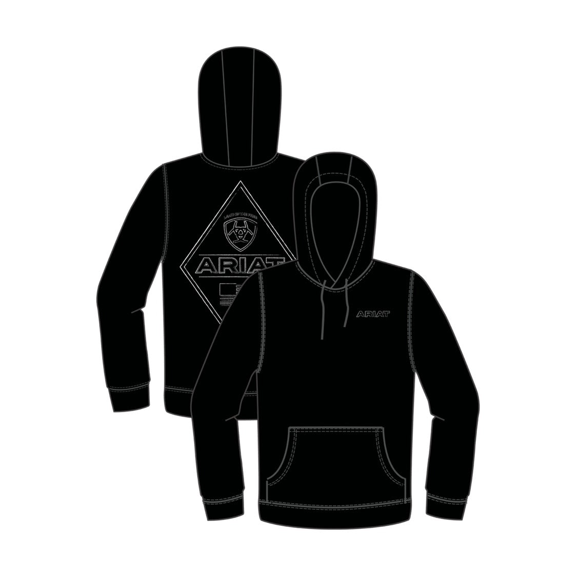 Ariat Chalk Diamond Patriot Hoodie