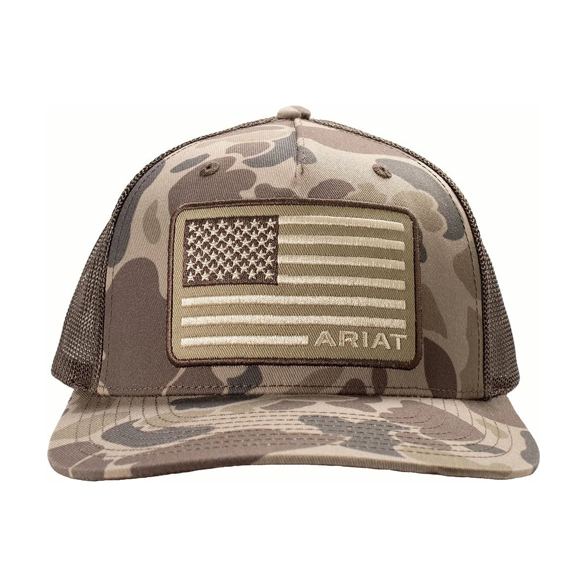 Ariat Snapback R112 Camo American Flag Cap