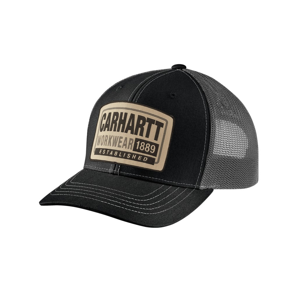 Canvas Mesh-back Workwear Patch Cap