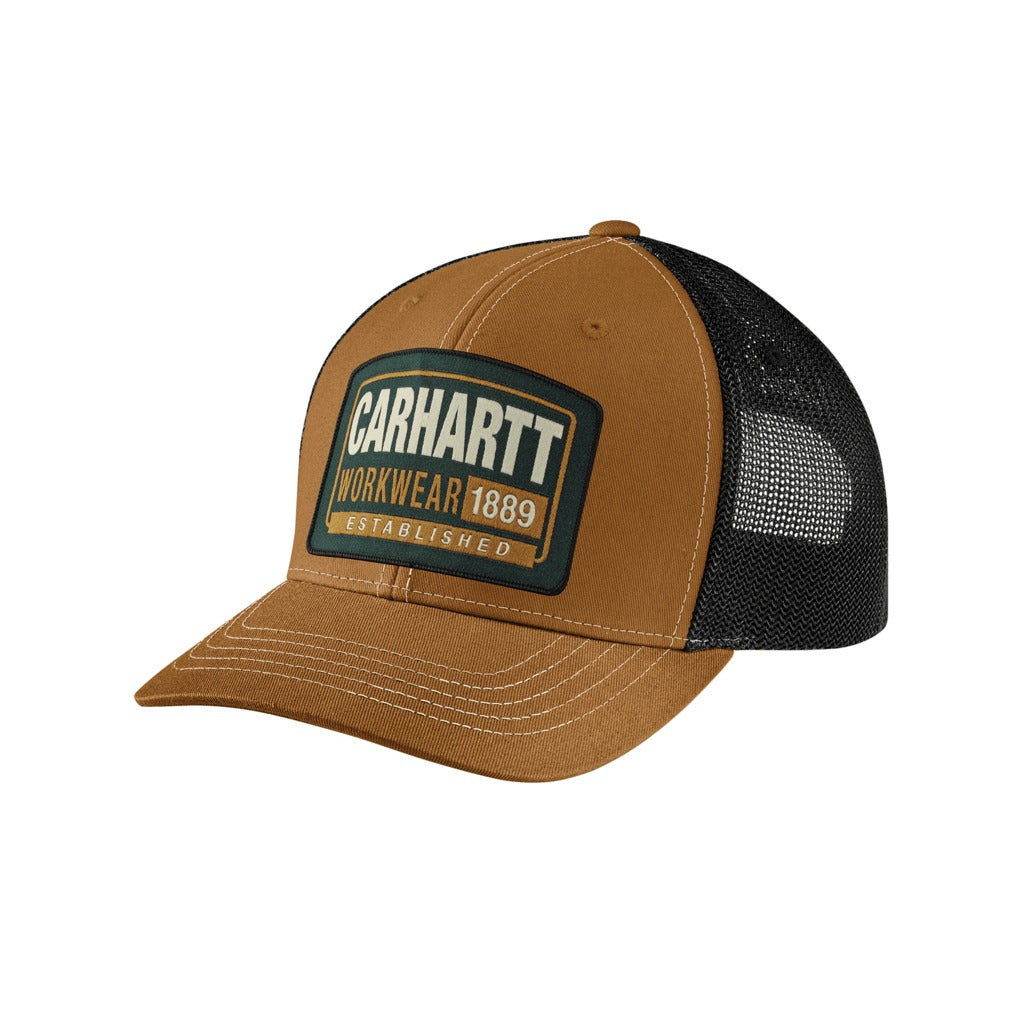 Canvas Mesh-back Workwear Patch Cap