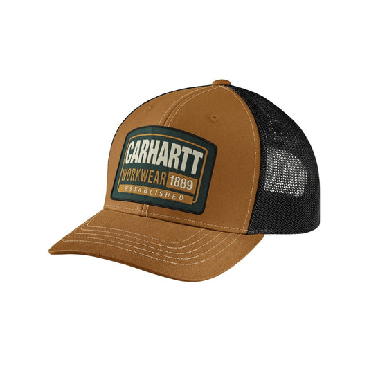 Canvas Mesh-back Workwear Patch Cap
