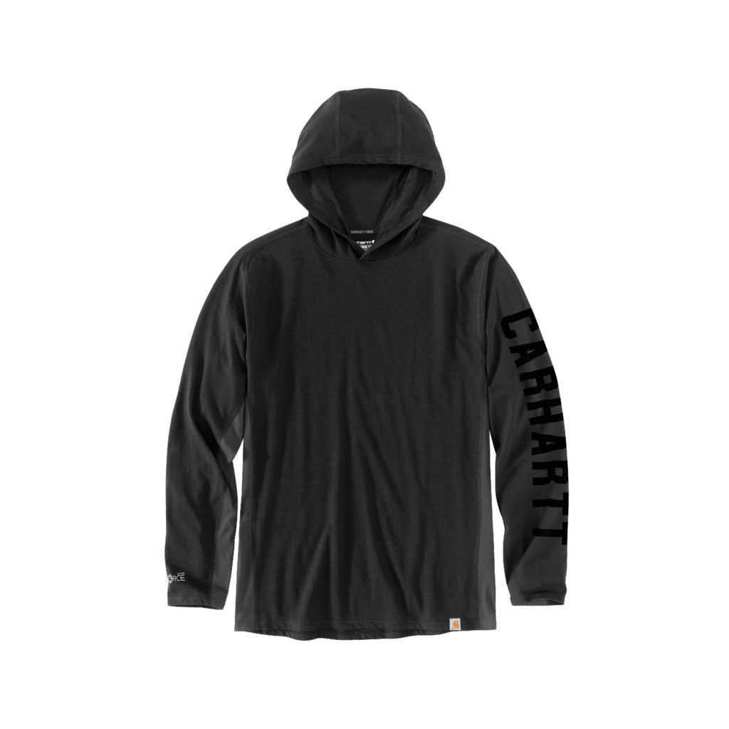 Carhartt Force® Relaxed Fit Long-sleeve Logo Graphic Hooded T-shirt