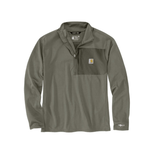Carhartt Force® Relaxed Fit Mock Neck Half-zip Fleece-lined Shirt