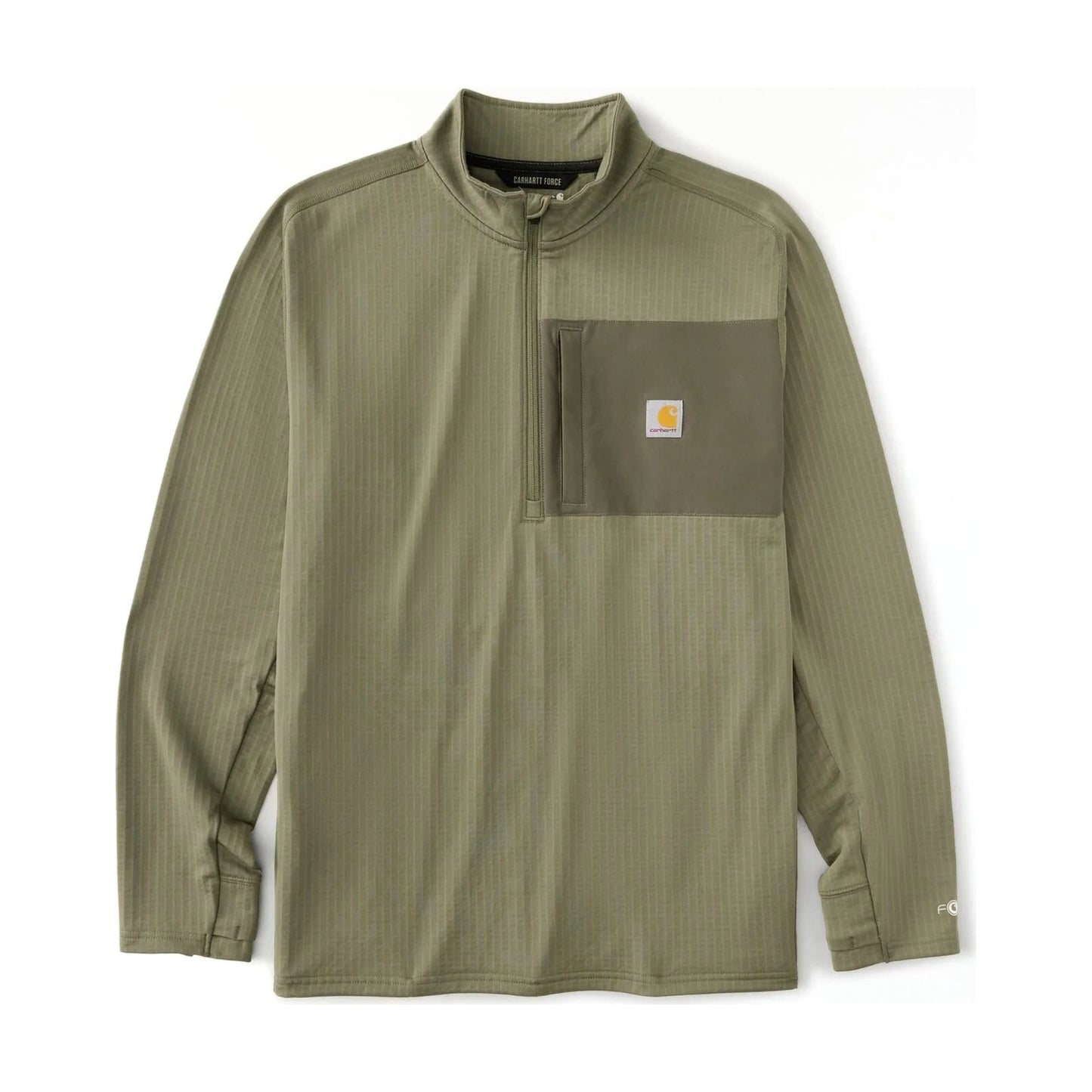 Carhartt Force® Relaxed Fit Mock Neck Half-zip Fleece-lined Shirt