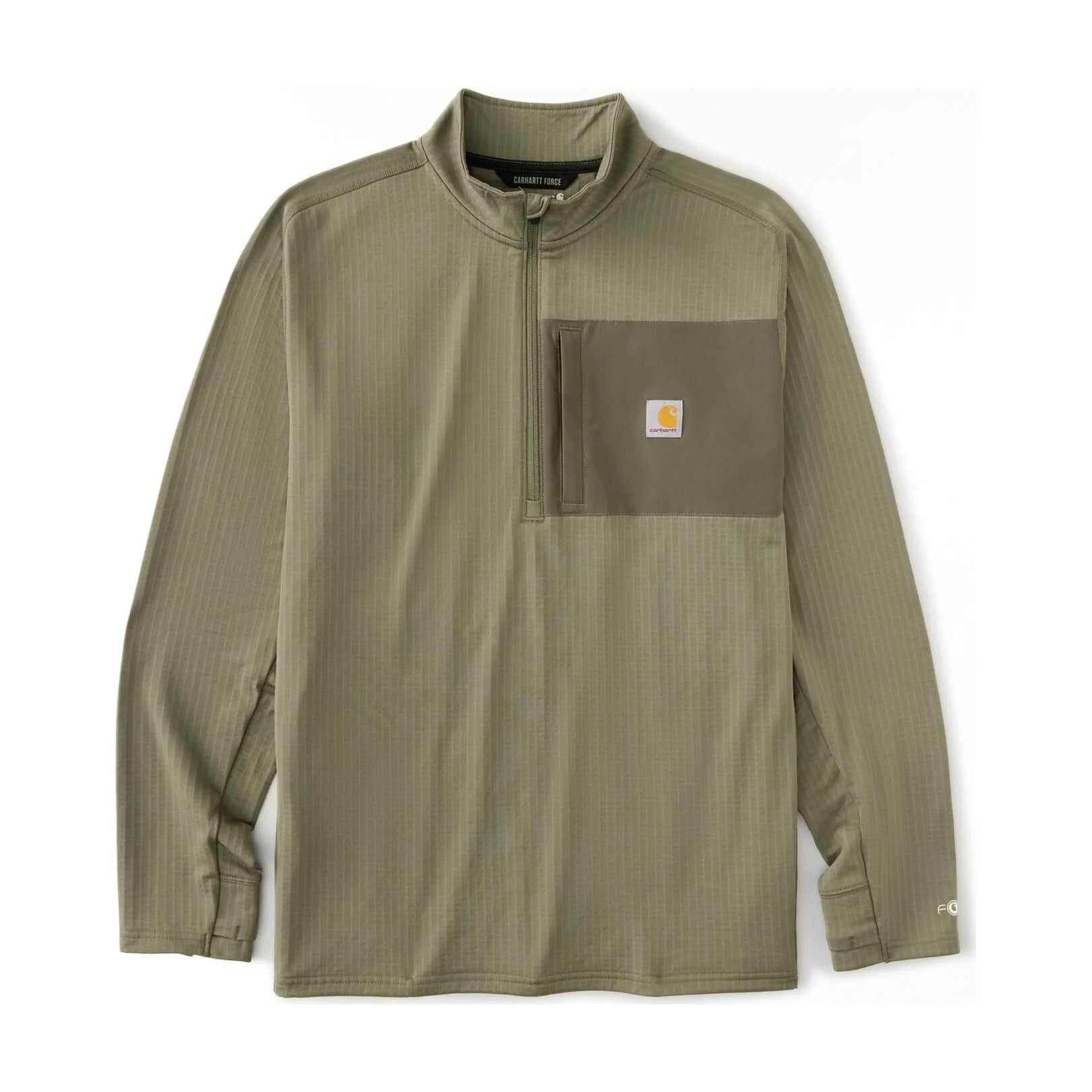 Carhartt Force® Relaxed Fit Mock Neck Half-zip Fleece-lined Shirt