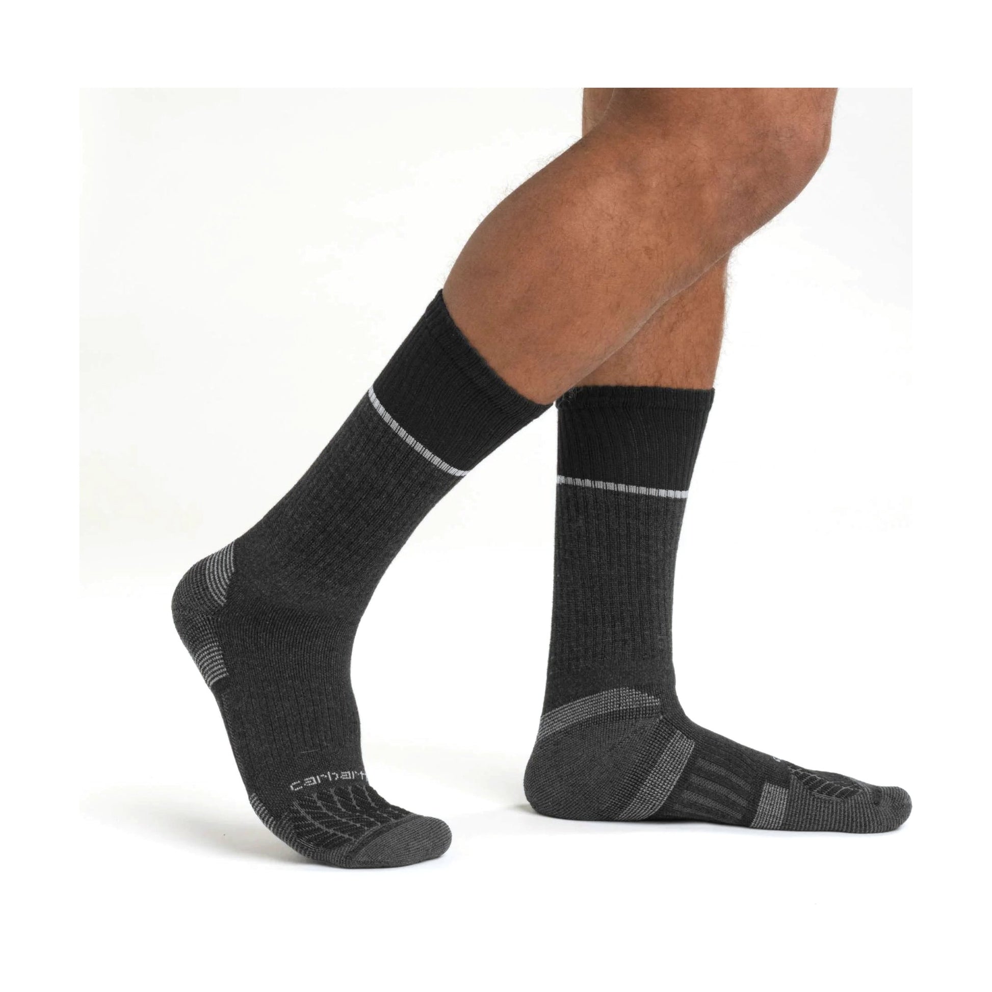 Force Midweight Steel Toe Crew Sock 2 Pack
