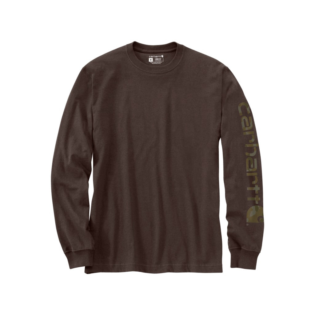 Loose Fit Heavyweight Long-sleeve Logo Sleeve Graphic T-shirt