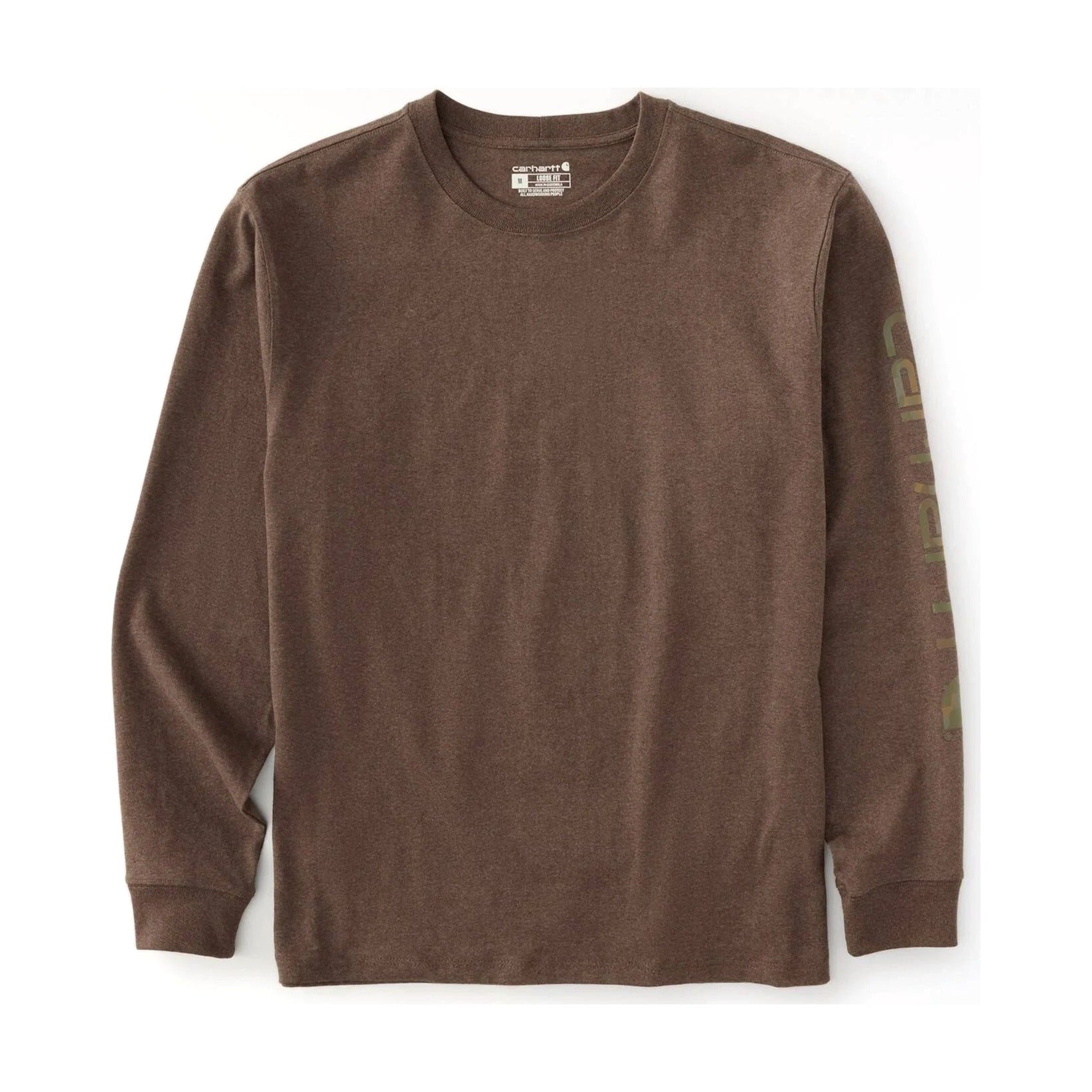 Loose Fit Heavyweight Long-sleeve Logo Sleeve Graphic T-shirt