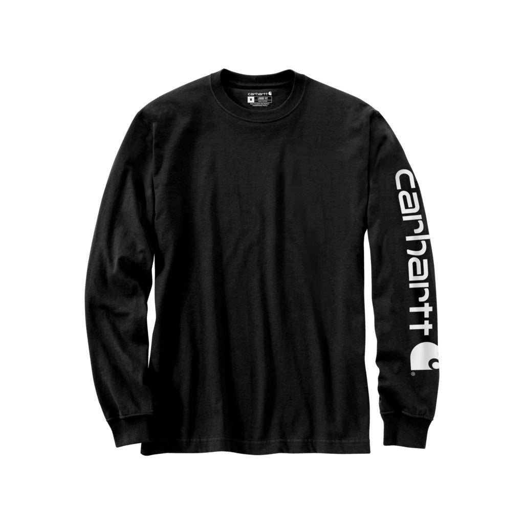 Loose Fit Heavyweight Long-sleeve Logo Sleeve Graphic T-shirt