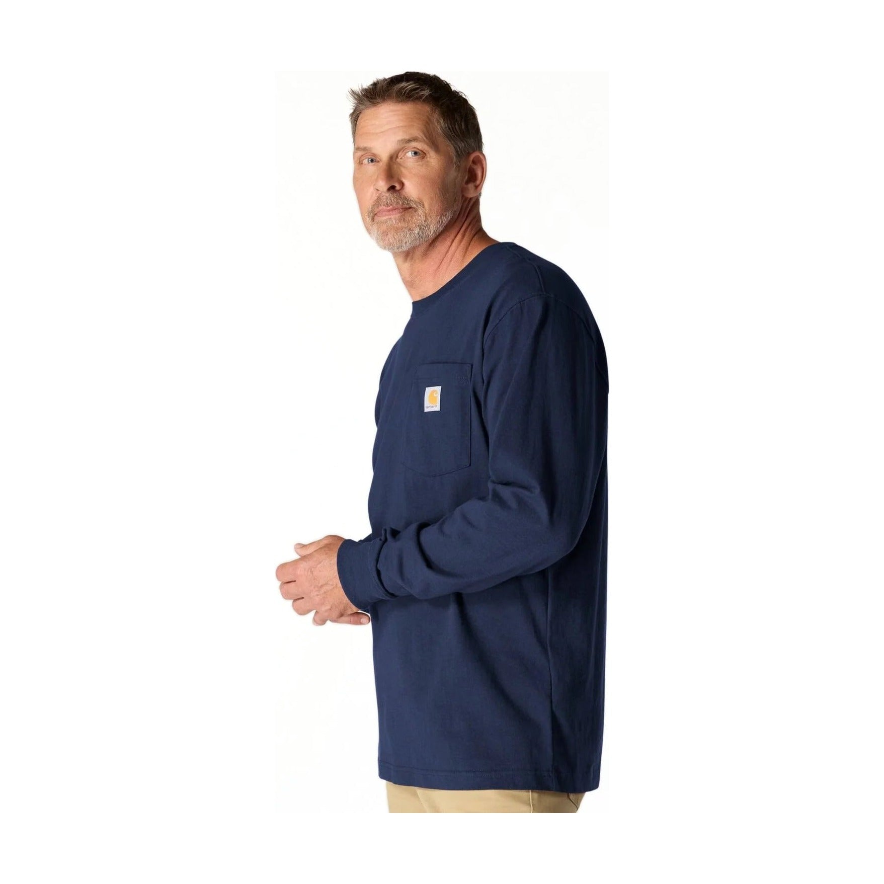 Loose Fit Heavyweight Long-sleeve Pocket T-shirt