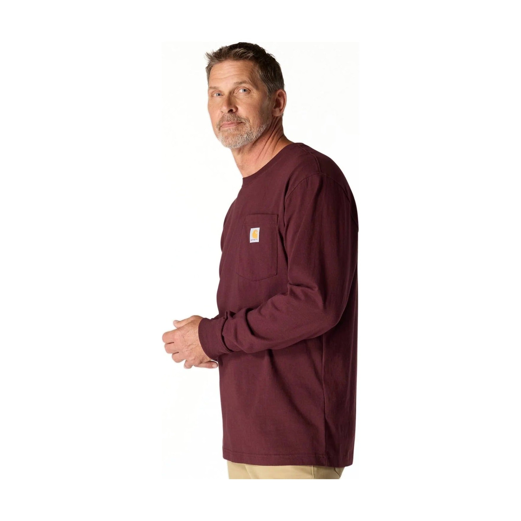 Loose Fit Heavyweight Long-sleeve Pocket T-shirt