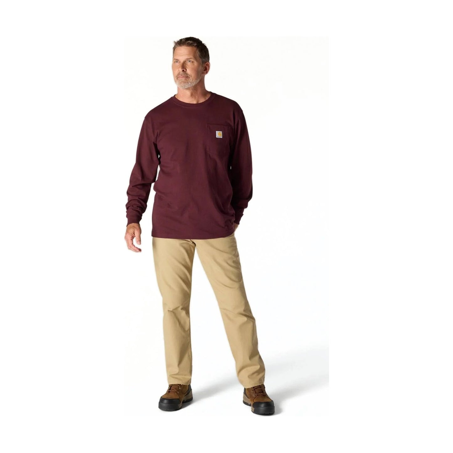 Loose Fit Heavyweight Long-sleeve Pocket T-shirt