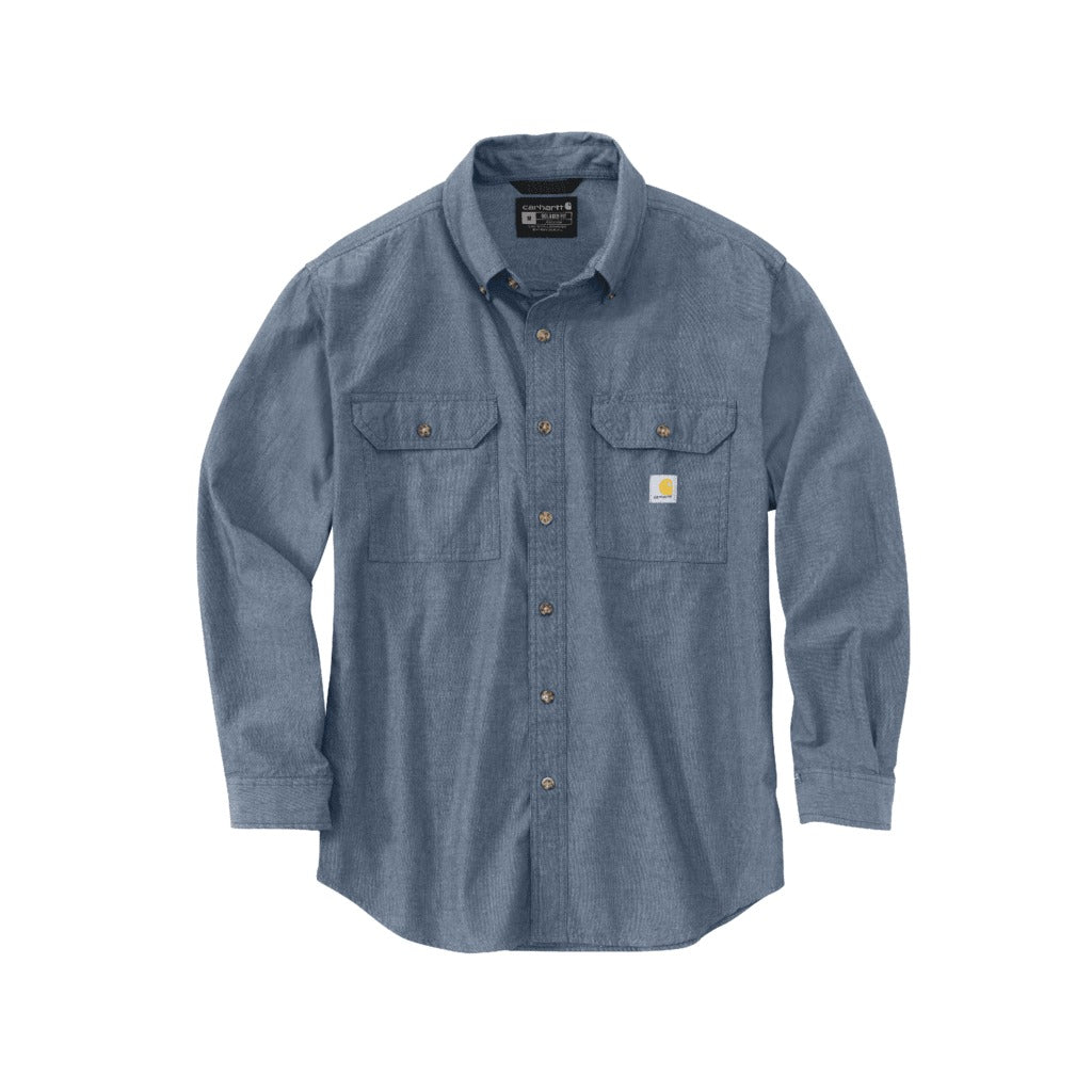 Loose Fit Midweight Chambray Long-sleeve Shirt