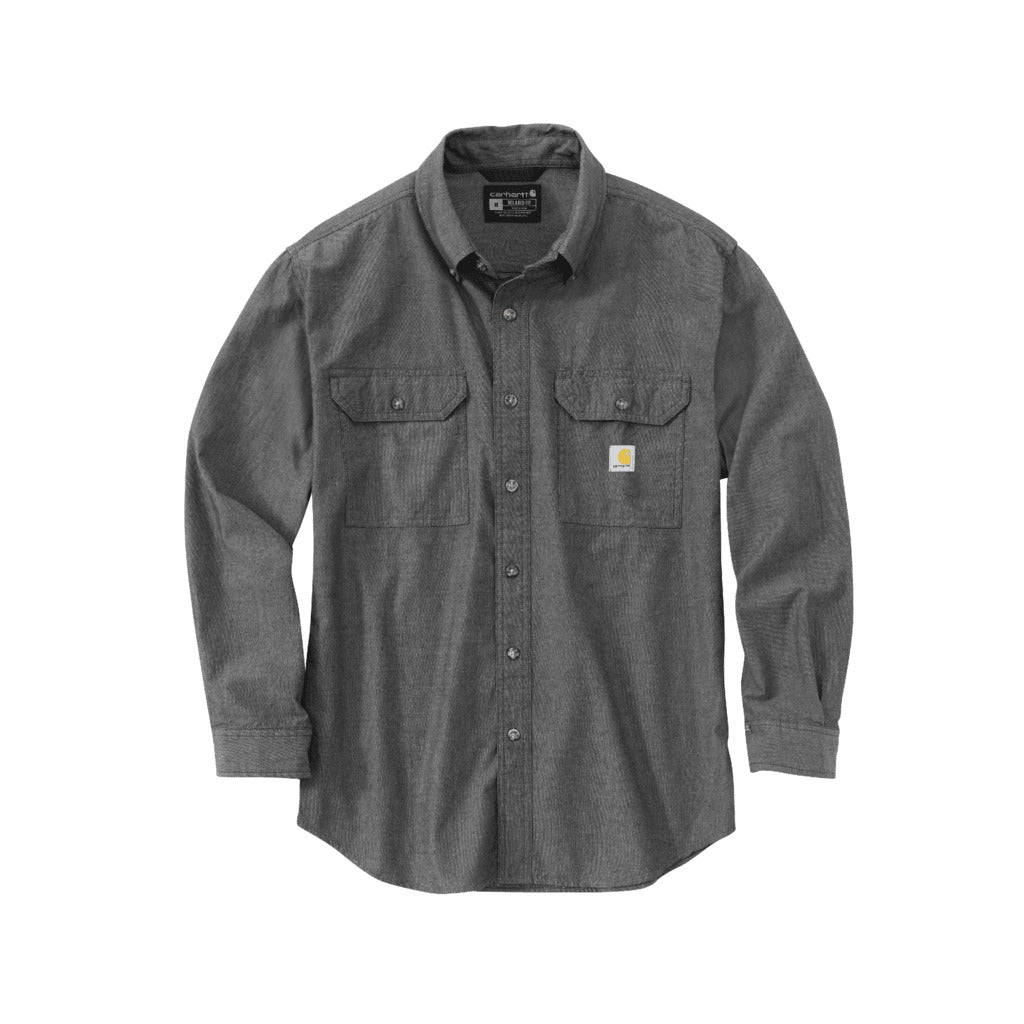 Loose Fit Midweight Chambray Long-sleeve Shirt