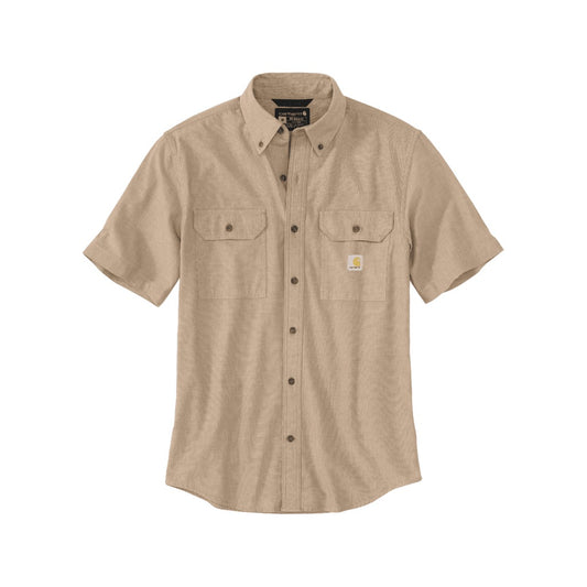Loose Fit Midweight Chambray Short-sleeve Shirt