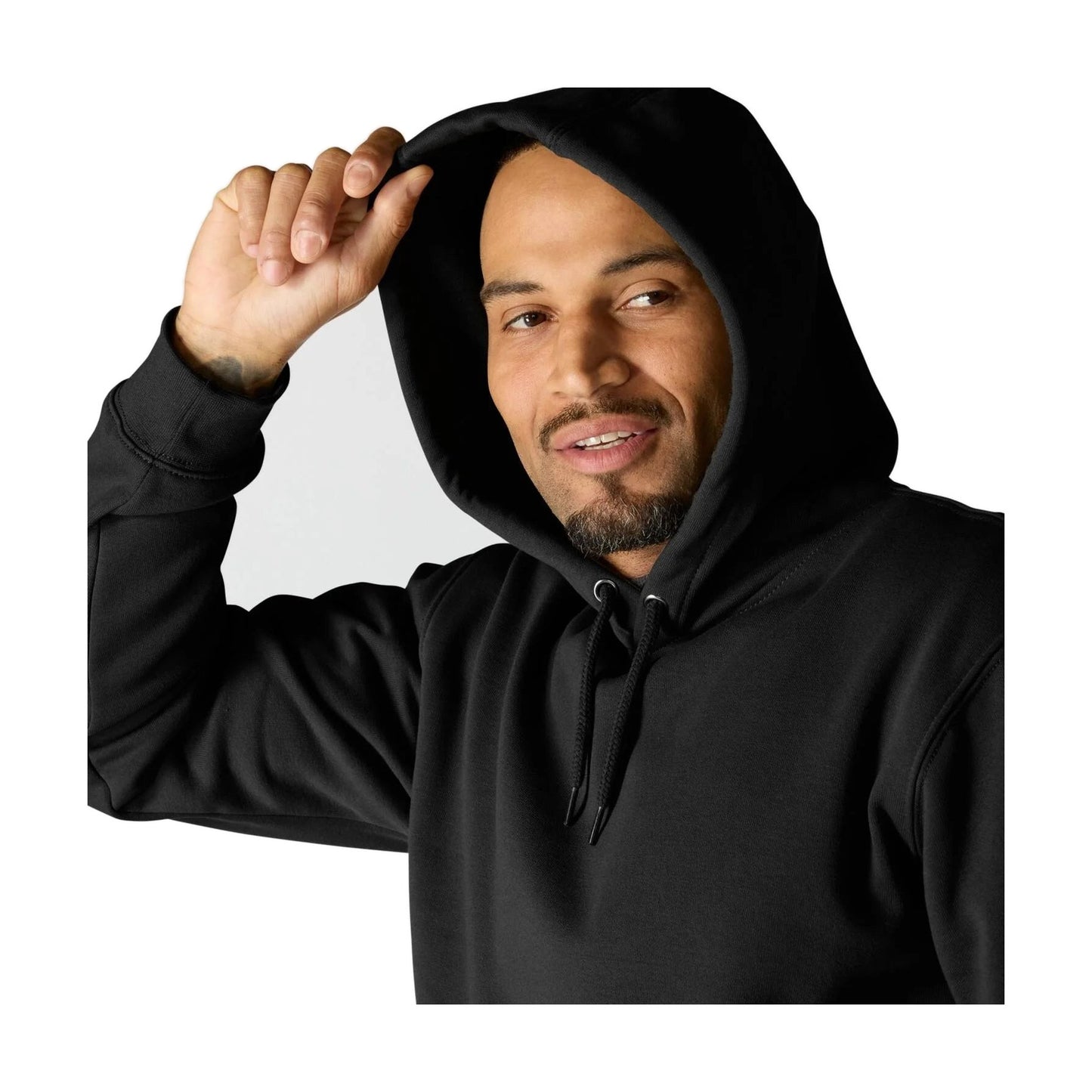 Loose Fit Midweight Logo Sleeve Graphic Hoodie