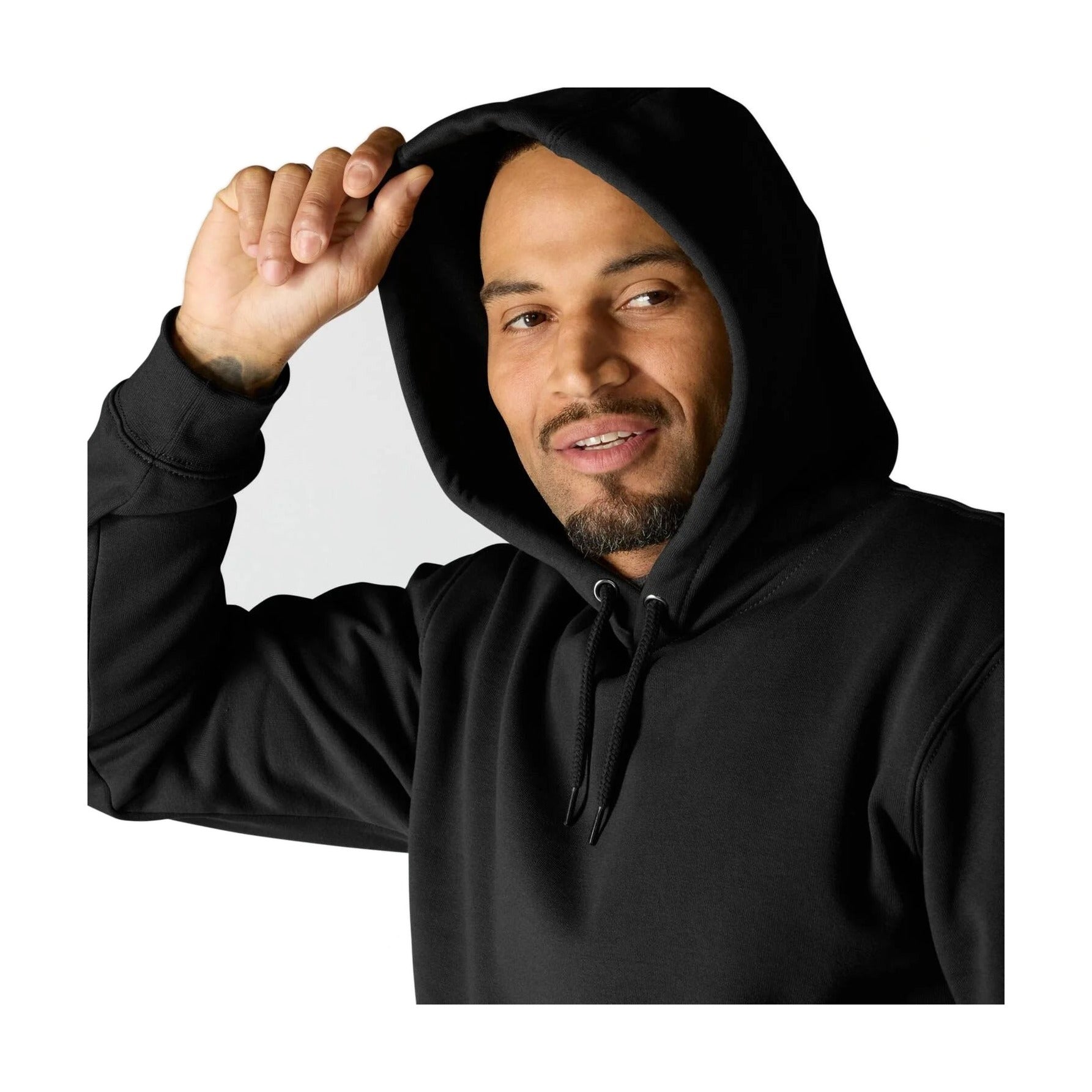 Loose Fit Midweight Logo Sleeve Graphic Hoodie