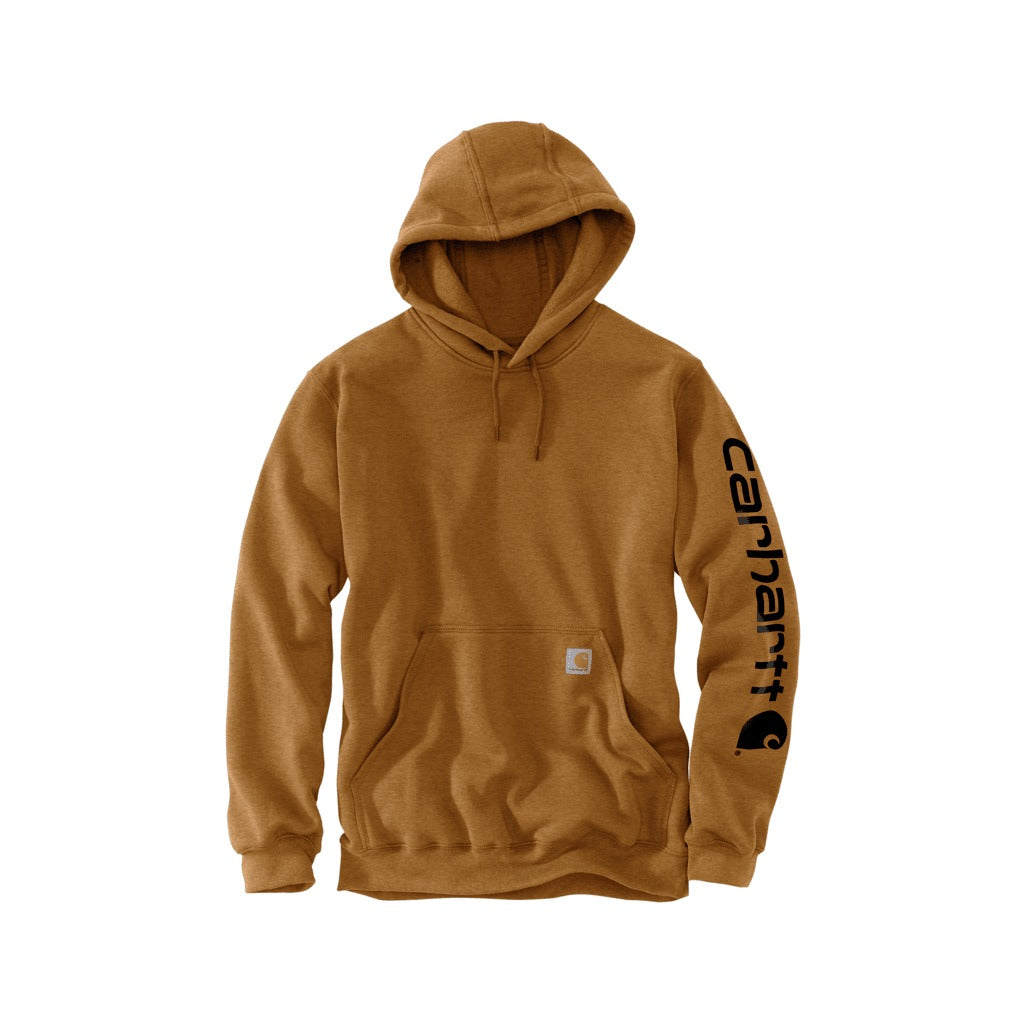 Loose Fit Midweight Logo Sleeve Graphic Hoodie