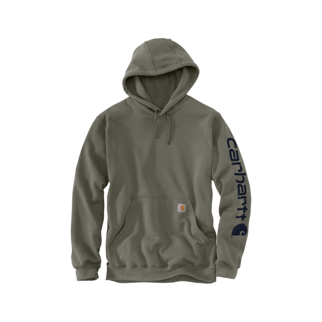 Loose Fit Midweight Logo Sleeve Graphic Hoodie