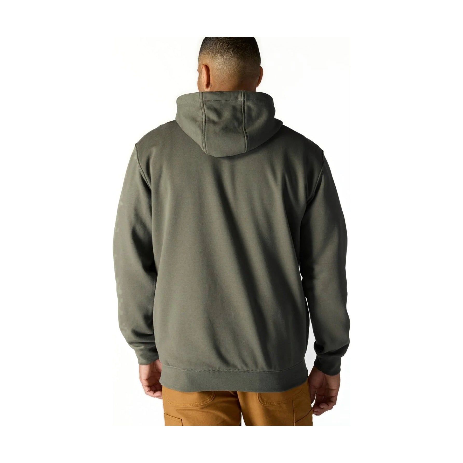 Loose Fit Midweight Logo Sleeve Graphic Hoodie