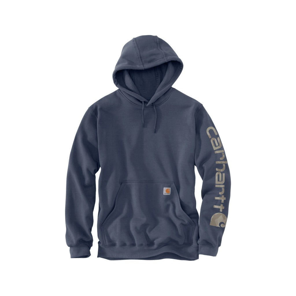 Loose Fit Midweight Logo Sleeve Graphic Hoodie
