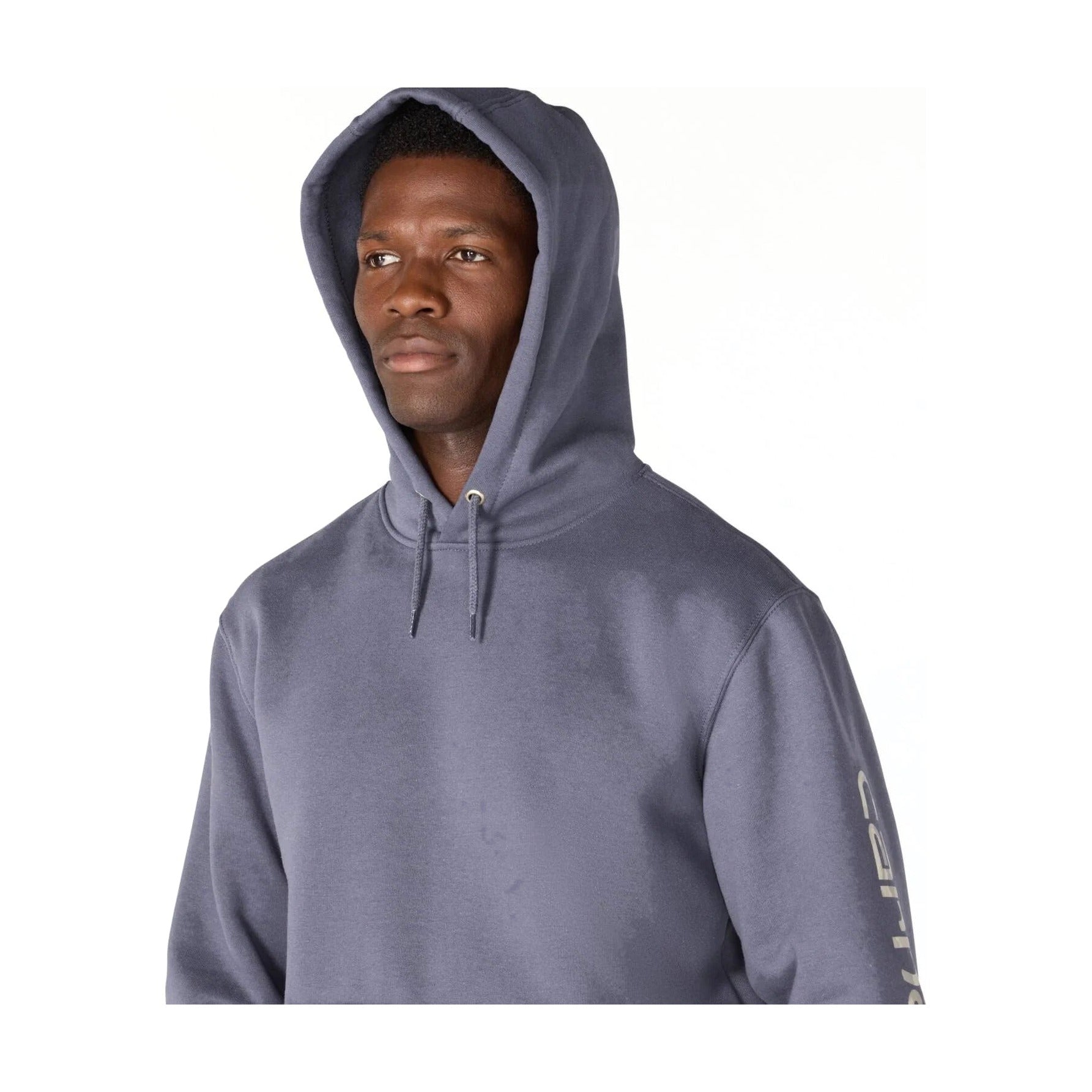 Loose Fit Midweight Logo Sleeve Graphic Hoodie