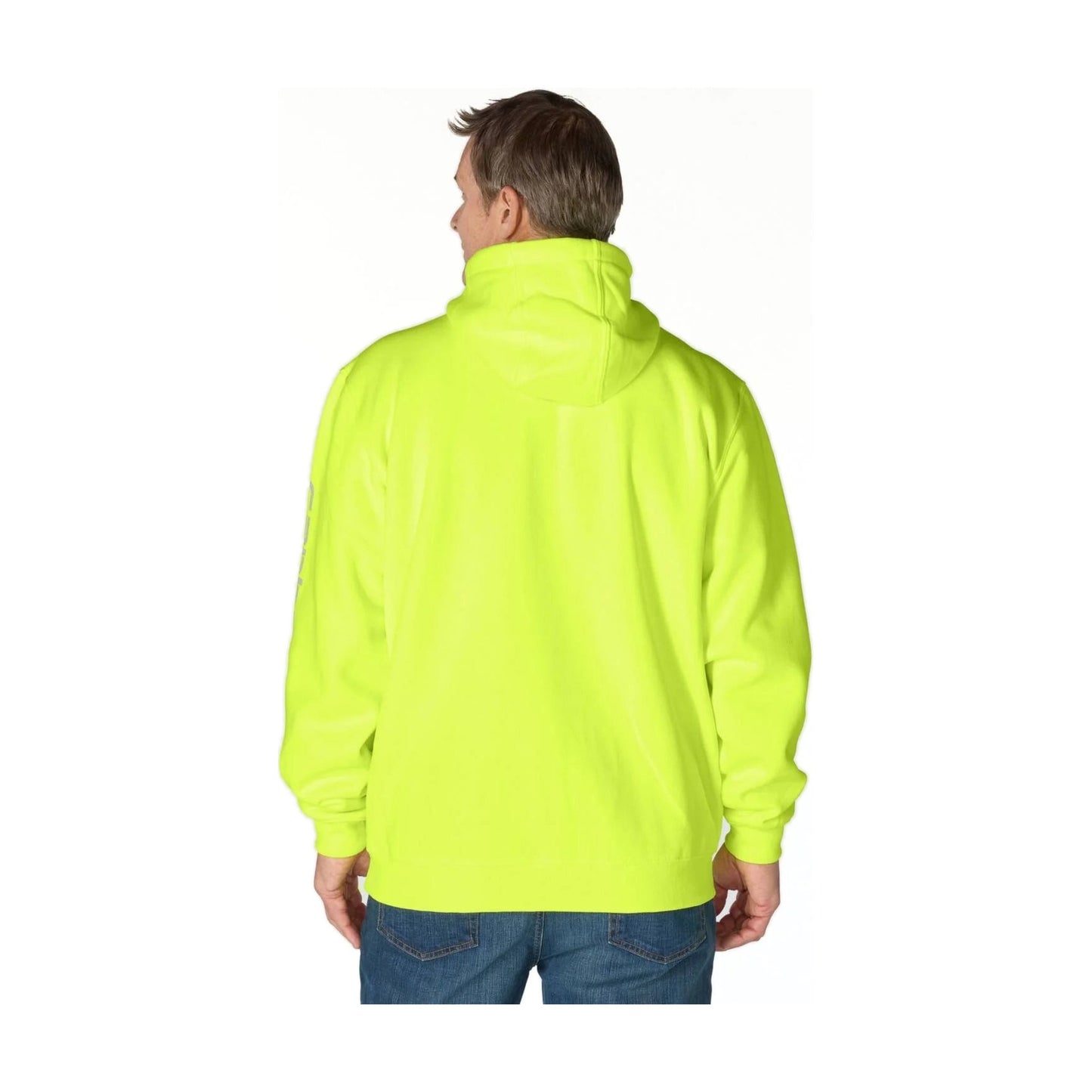 Loose Fit Midweight Logo Sleeve Graphic Hoodie