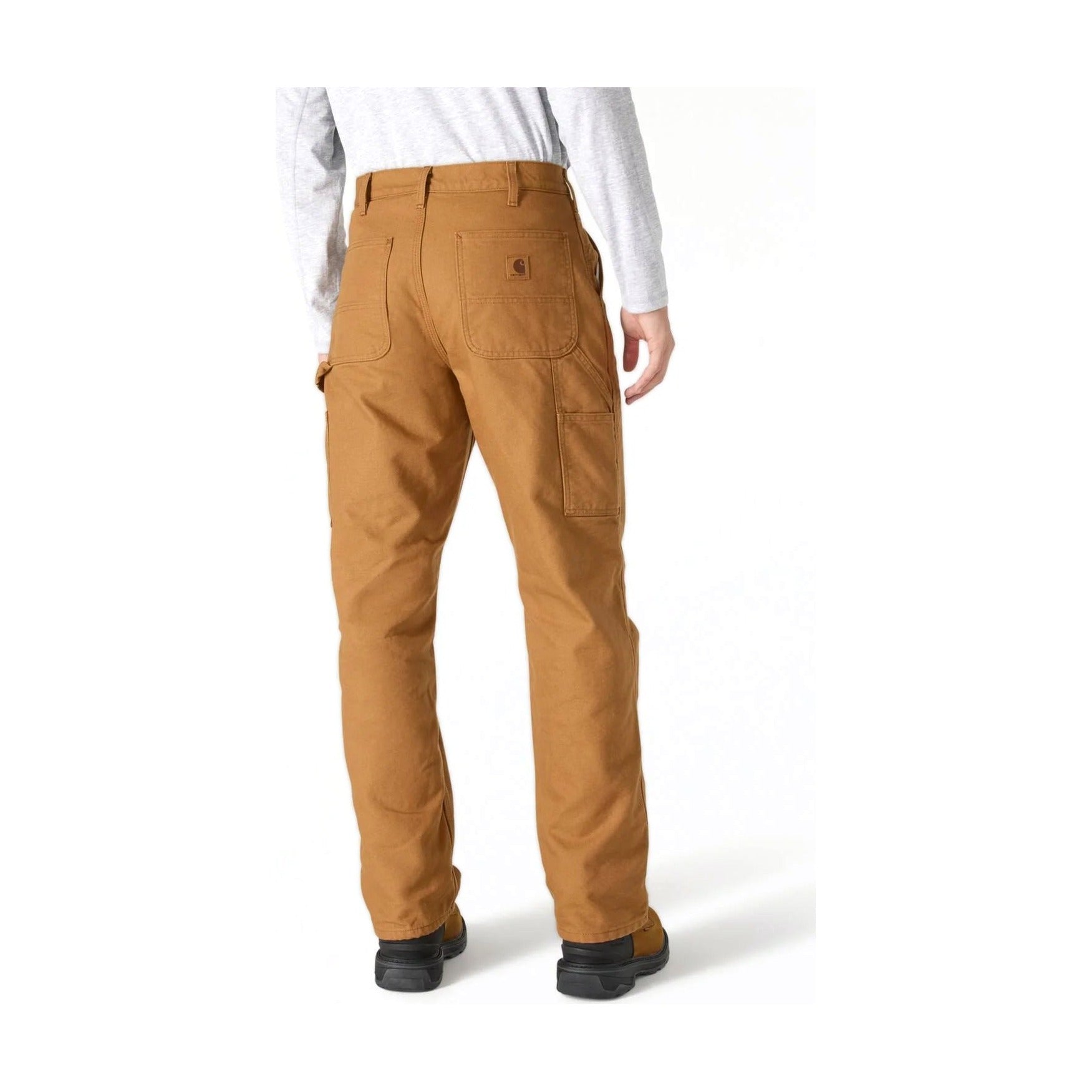 Loose Straight Washed Duck Lined Dungaree