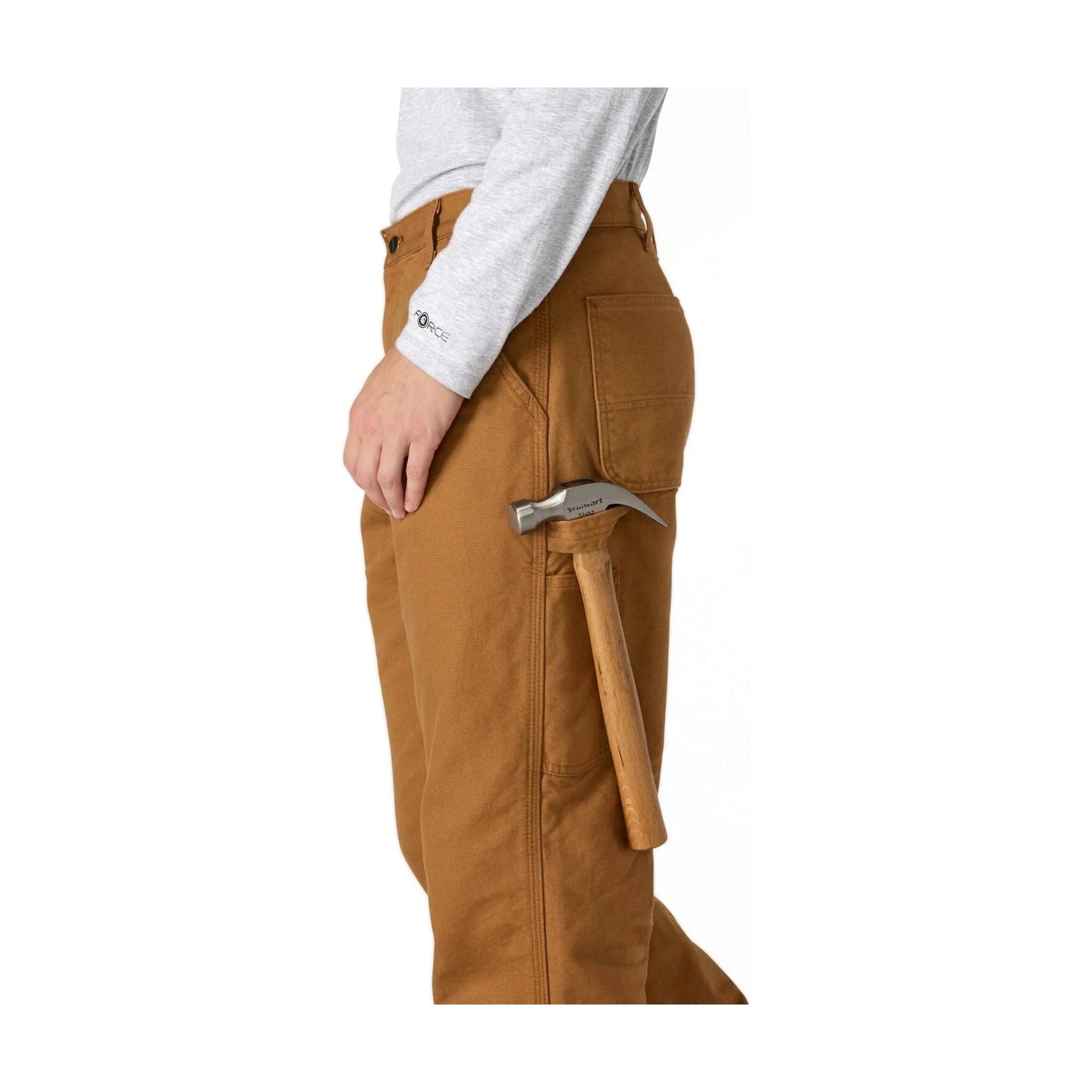 Loose Straight Washed Duck Lined Dungaree
