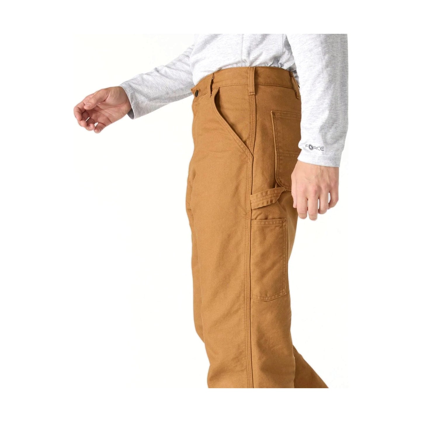 Loose Straight Washed Duck Lined Dungaree