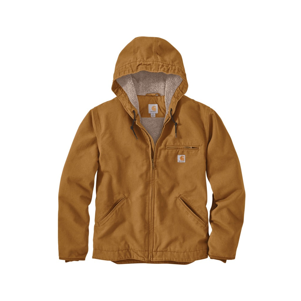 Men's Sherpa-lined Jacket - Relaxed Fit - Washed Duck - 3 Warmest Rating