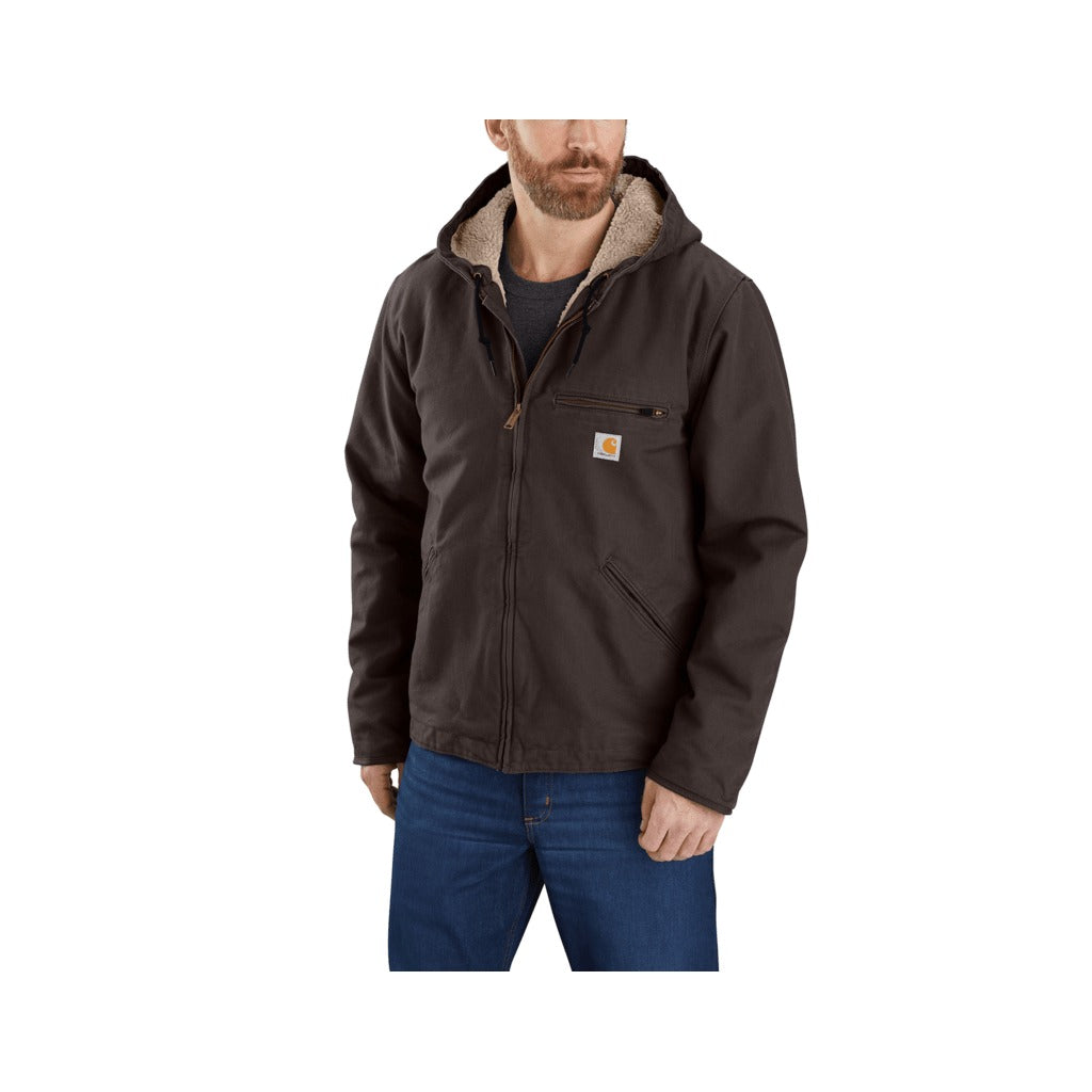 Men's Sherpa-lined Jacket - Relaxed Fit - Washed Duck - 3 Warmest Rating