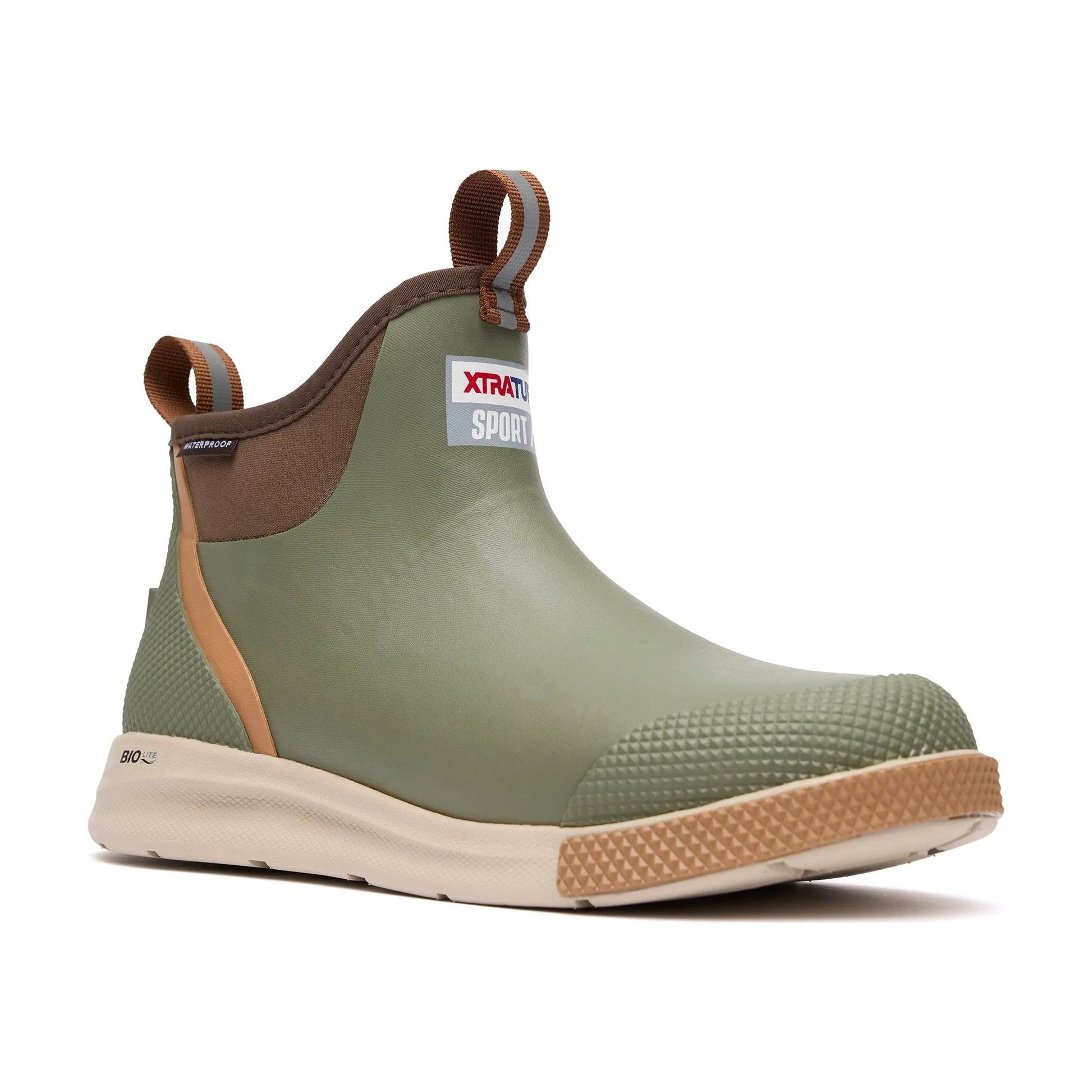 Olive Ankle Deck Boot Sport