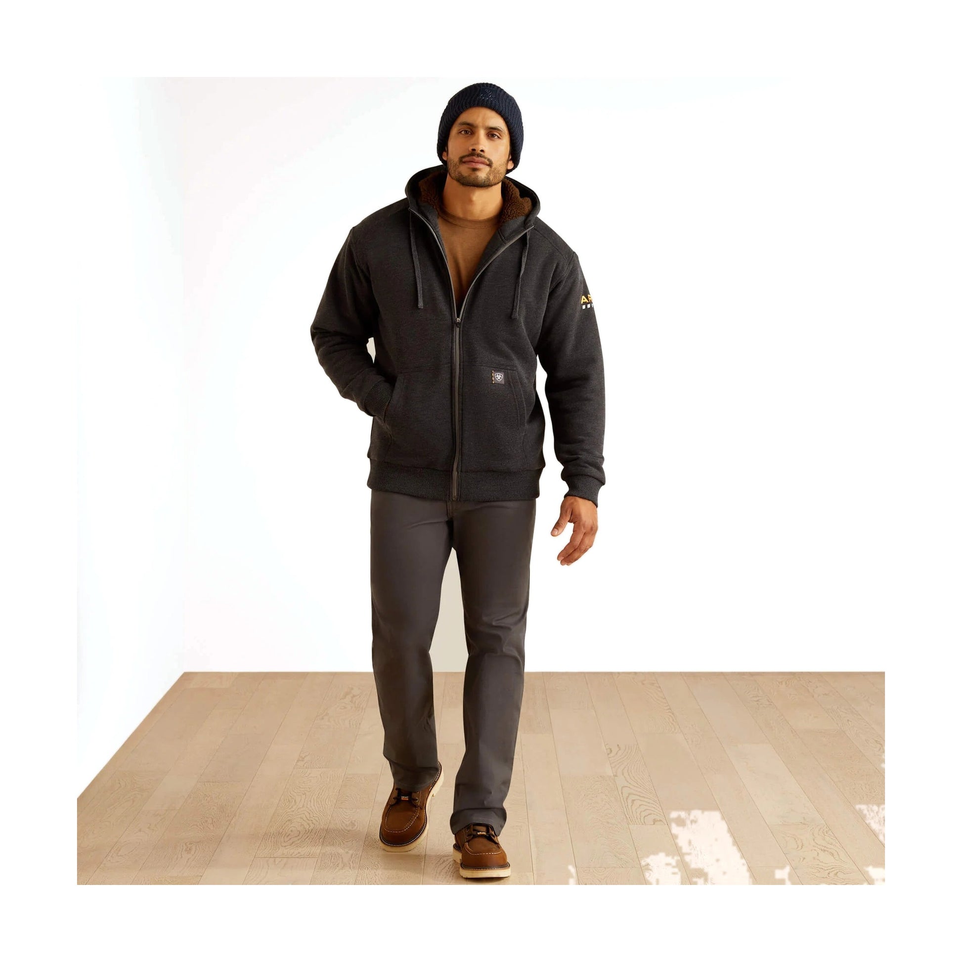 Rebar All-Weather Sherpa-Lined Full Zip Hoodie
