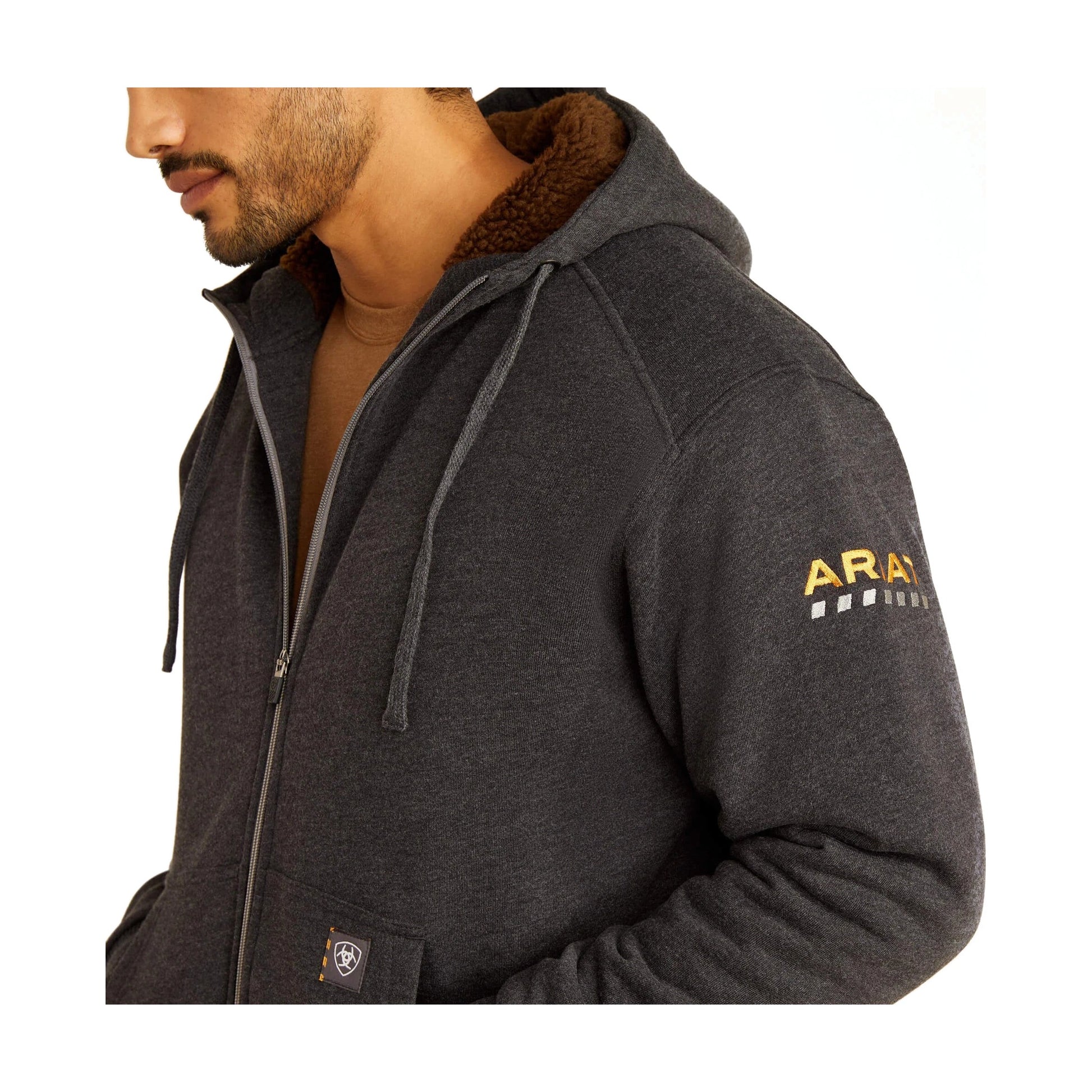 Rebar All-Weather Sherpa-Lined Full Zip Hoodie