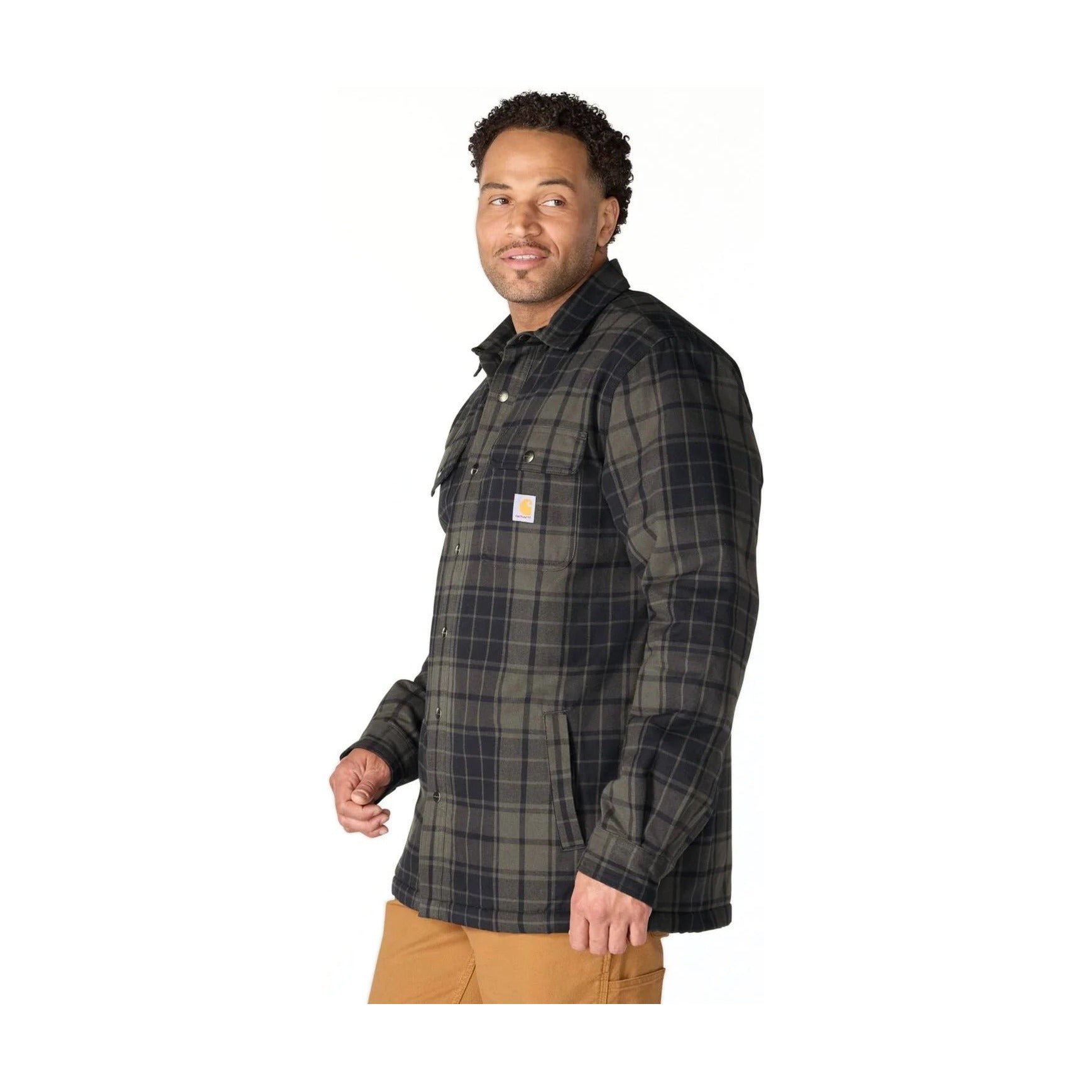 Relaxed Fit Flannel Sherpa-lined Shirt Jac