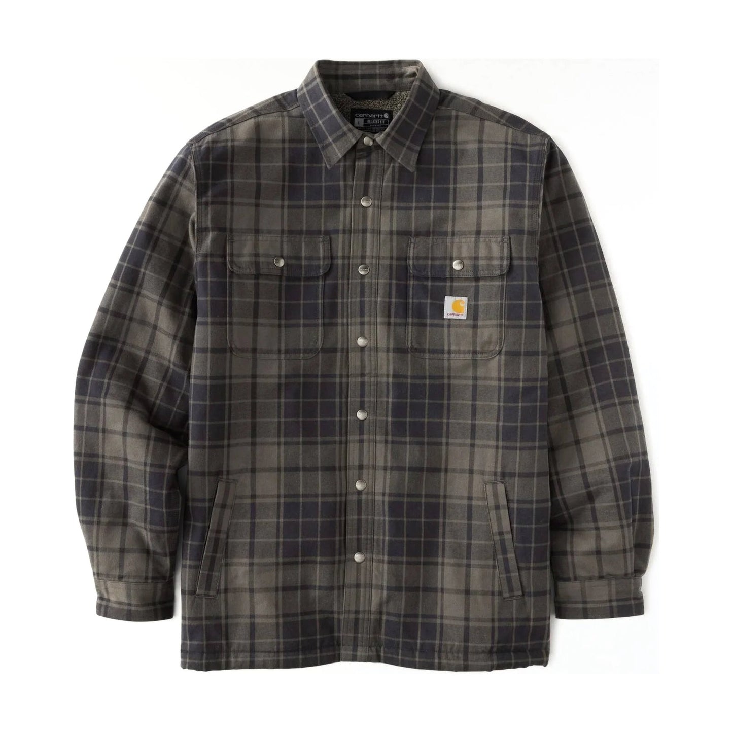 Relaxed Fit Flannel Sherpa-lined Shirt Jac