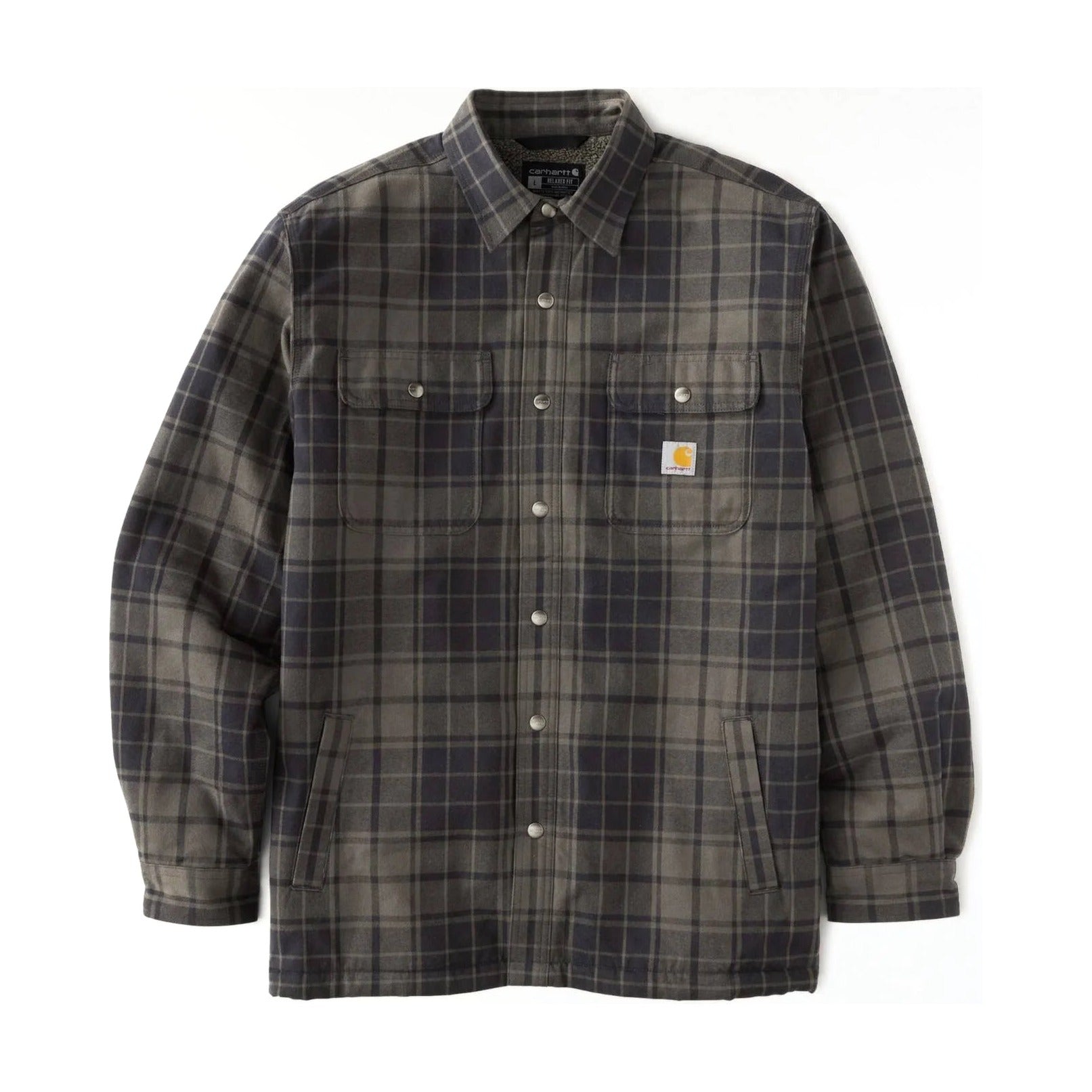 Relaxed Fit Flannel Sherpa-lined Shirt Jac