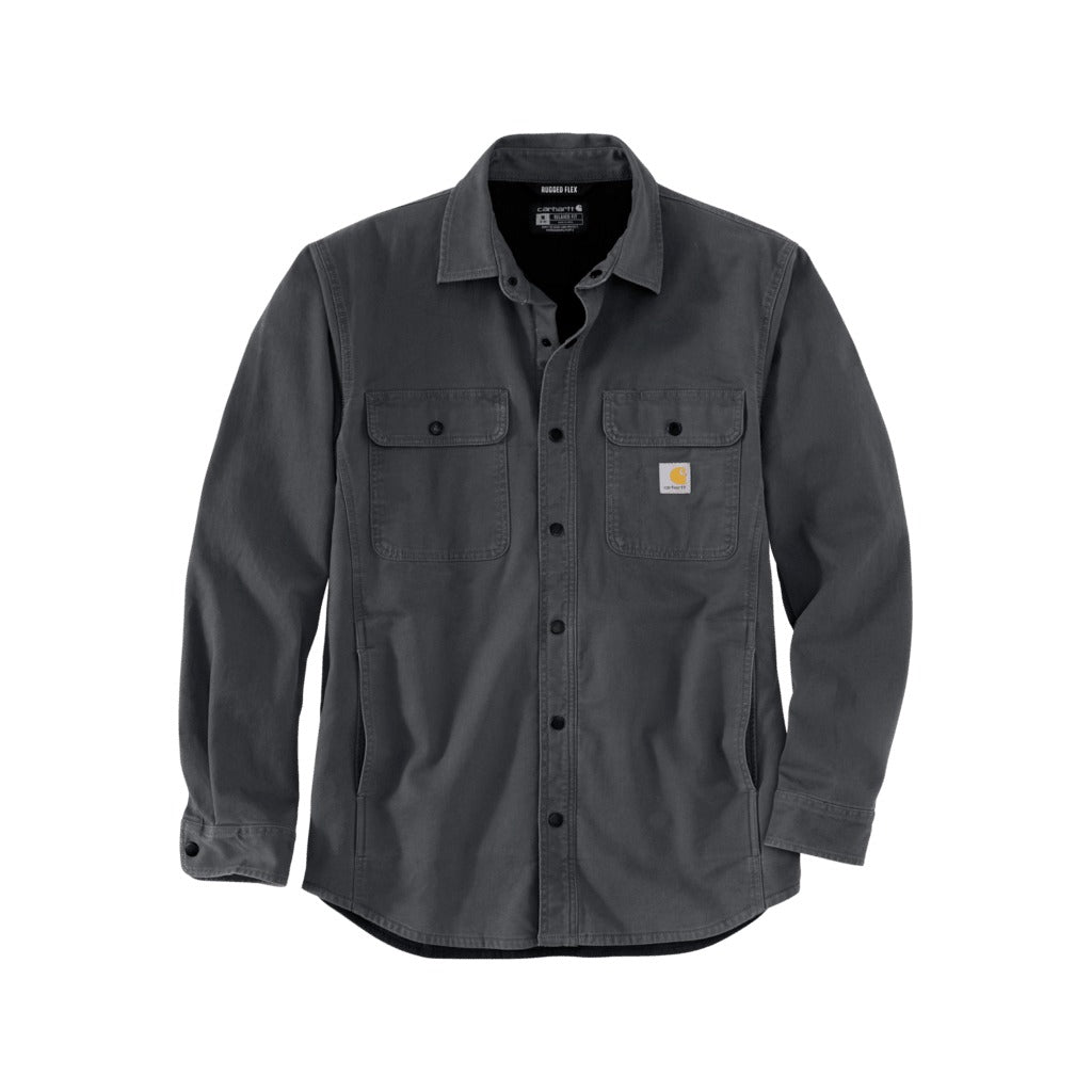 Rugged Flex® Relaxed Fit Canvas Fleece-lined Shirt Jac