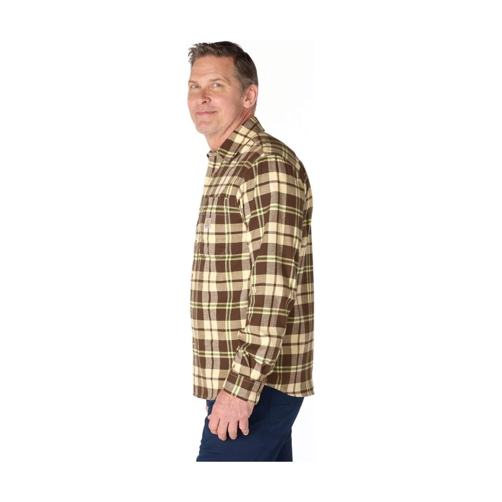Rugged Flex™ Relaxed Fit Midweight Flannel Long-sleeve Plaid Shirt