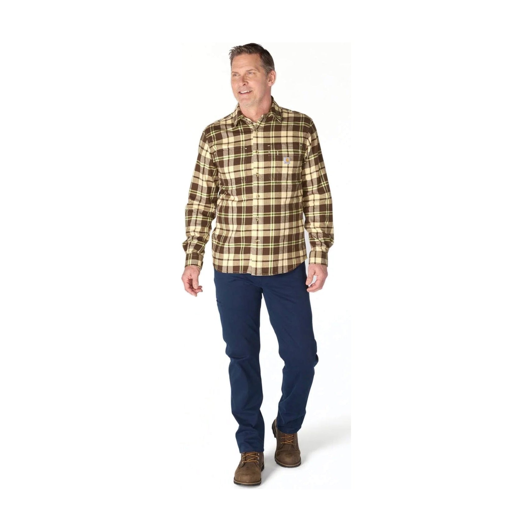Rugged Flex™ Relaxed Fit Midweight Flannel Long-sleeve Plaid Shirt